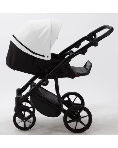 Детская коляска Adamex Mobi Deluxe 3 в 1 M-SA01 (БЕЛАЯ КОЖА)
