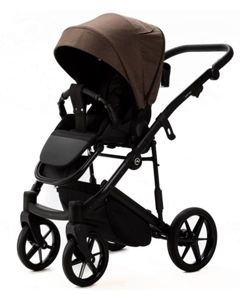 Детская коляска Adamex Mobi Lux New 2 в 1 MN-TK51 КОРИЧНЕВЫЙ