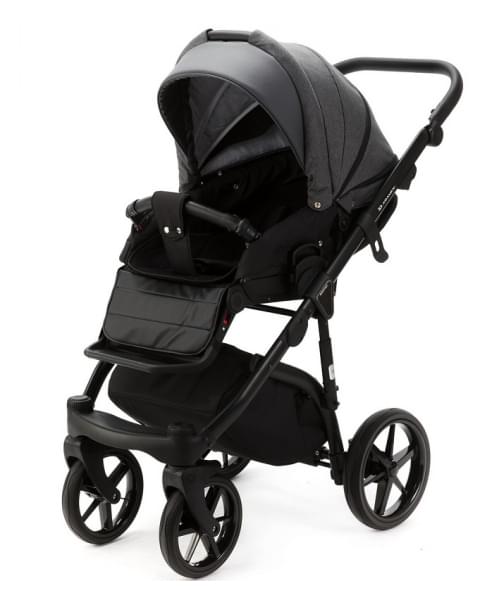 Детская коляска Adamex Nola 3 в 1 N-PS58 (Т.СЕР.+ Т.СЕР. КОЖА)