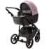 Детская коляска Adamex Nola Deluxe 2 в 1 N-SD106 (СИРЕНЬ КОЖА + ЧЕРН.КОЖА)