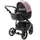 Детская коляска Adamex Nola Deluxe 2 в 1 N-SD106 (СИРЕНЬ КОЖА + ЧЕРН.КОЖА)