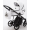 Детская коляска Adamex Porto Deluxe 2 в 1 PO-SA01 (БЕЛ.КОЖА)