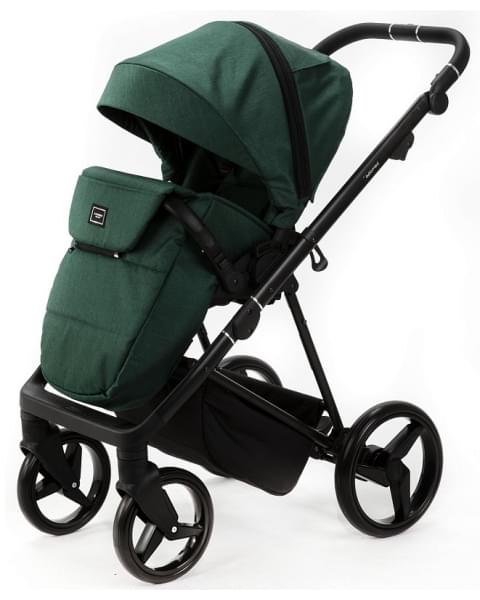 Детская коляска Adamex Quantum 2 в 1 Q-TK52 (Т.ЗЕЛЕНЫЙ)
