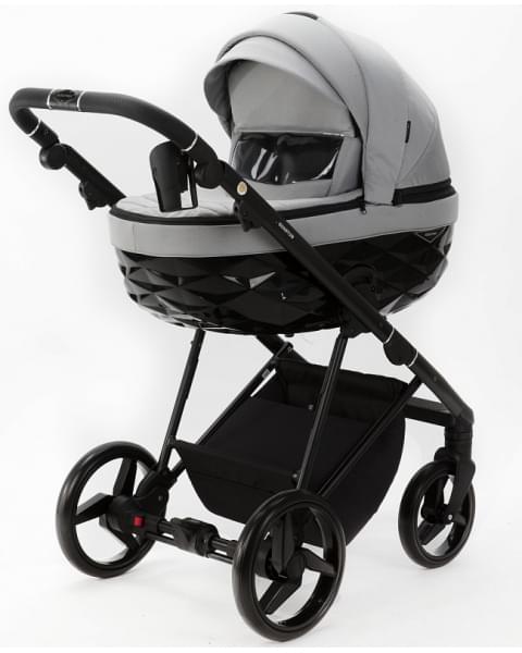 Детская коляска Adamex Quantum 2 в 1 Q-TK83 TIP (СВ.СЕРЫЙ)