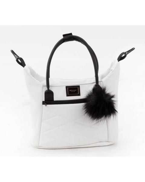 Детская коляска Adamex Quantum Superstar Deluxe 2 в 1 Q-STAR137-K (БЕЛ.КОЖА+РОЗОВ.ДНО+РОЗОВ.ЗОЛОТО РАМА)