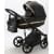 Детская коляска Adamex Rimini Deluxe 3 в 1 RI203 ЧЕРН.КОЖА+ЗОЛОТО.ОТДЕЛКА