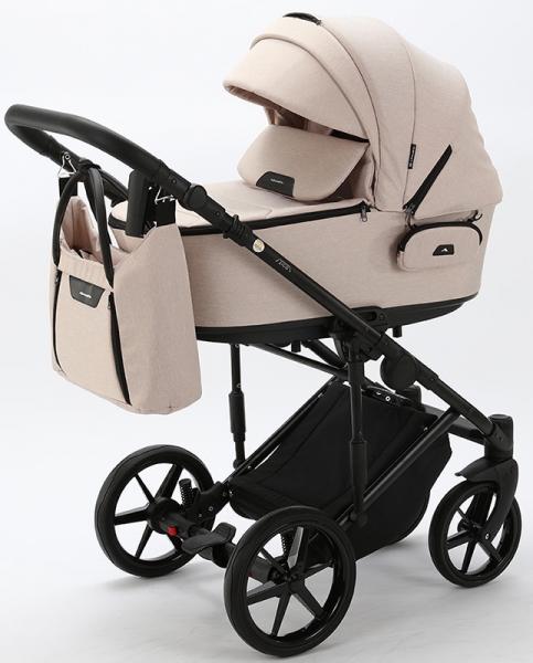 Детская коляска Adamex Zico 3 в 1 Z-TK20 СВ.БЕЖ.ТК