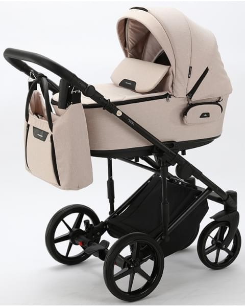 Детская коляска Adamex Zico 3 в 1 Z-TK20 СВ.БЕЖ.ТК