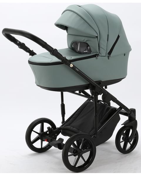 Детская коляска Adamex Zico Deluxe 2 в 1 Z-SA20 СЕР-ЗЕЛЕН.КОЖА