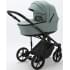 Детская коляска Adamex Zico Deluxe 2 в 1 Z-SA20 СЕР-ЗЕЛЕН.КОЖА
