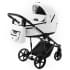 Детская коляска Adamex Zico Deluxe New 2 в 1 ZN-SA01 (БЕЛАЯ КОЖА)