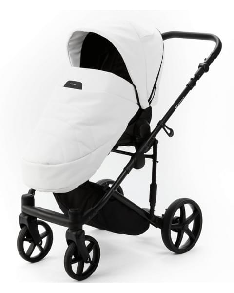 Детская коляска Adamex Zico Deluxe New 2 в 1 ZN-SA01 (БЕЛАЯ КОЖА)