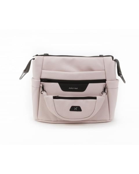 Детская коляска Adamex Zico Deluxe New 2 в 1 ZN-SA15 СВЕТЛО-РОЗОВАЯ КОЖА