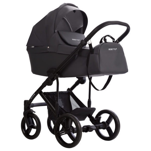 Детская коляска Bebetto Magnum Light Pro 3 в 1 с автокреслом Avionaut Cosmo 04 т.серая кожа