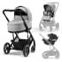 Детская коляска Cybex Balios S Lux BLK Aton B2 i-Size 3 в 1 Lava Grey с дождевиком/Volcano Black