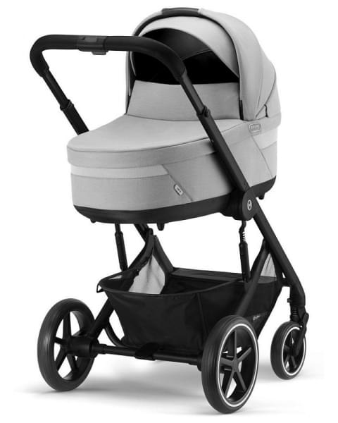 Детская коляска Cybex Balios S Lux BLK Aton B2 i-Size 3 в 1 Lava Grey с дождевиком/Volcano Black