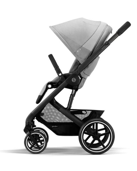 Детская коляска Cybex Balios S Lux BLK Aton B2 i-Size 3 в 1 Lava Grey с дождевиком/Volcano Black
