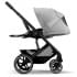 Детская коляска Cybex Balios S Lux BLK Aton B2 i-Size 3 в 1 Lava Grey с дождевиком/Volcano Black