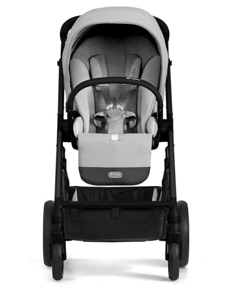 Детская коляска Cybex Balios S Lux BLK Aton B2 i-Size 3 в 1 Lava Grey с дождевиком/Volcano Black