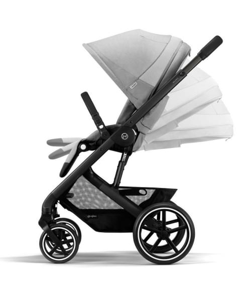 Детская коляска Cybex Balios S Lux BLK Aton B2 i-Size 3 в 1 Lava Grey с дождевиком/Volcano Black