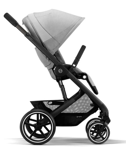 Детская коляска Cybex Balios S Lux BLK Aton B2 i-Size 3 в 1 Lava Grey с дождевиком/Volcano Black