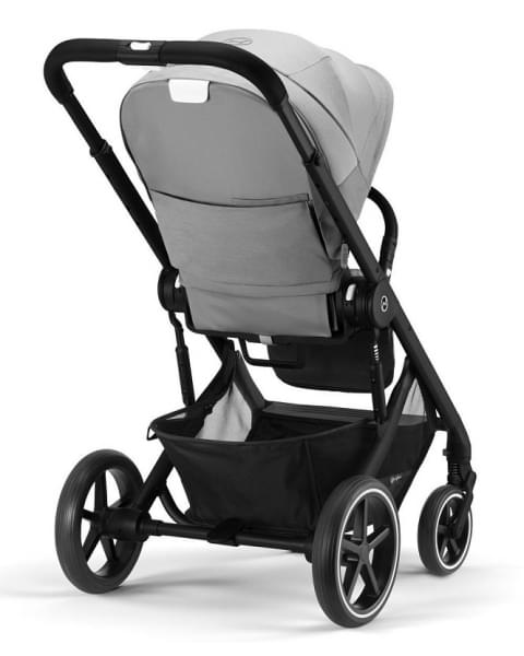 Детская коляска Cybex Balios S Lux BLK Aton B2 i-Size 3 в 1 Lava Grey с дождевиком/Volcano Black