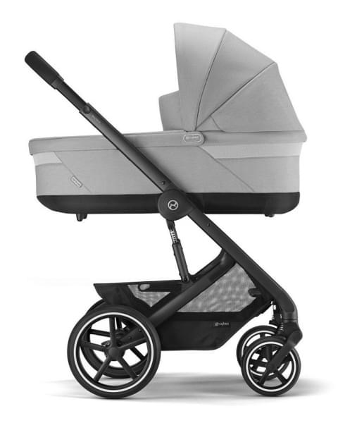 Детская коляска Cybex Balios S Lux BLK Aton B2 i-Size 3 в 1 Lava Grey с дождевиком/Volcano Black