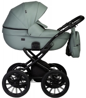 Детская коляска Indigo Mio Eco Plus 14 2 в 1 03 шалфей кожа