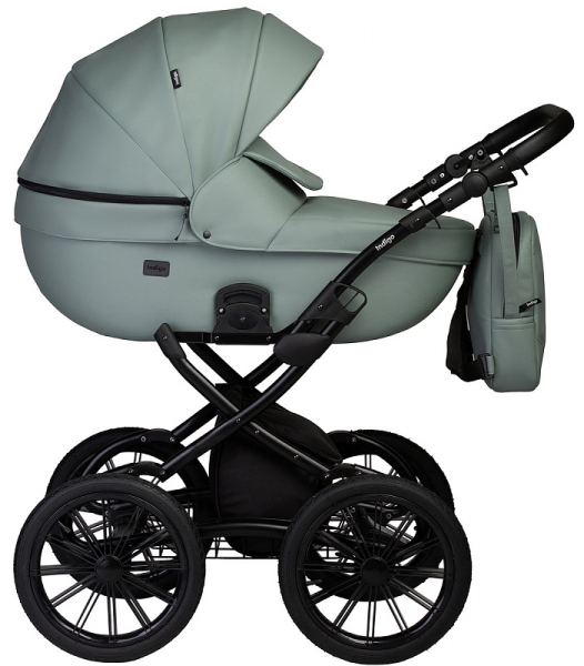 Детская коляска Indigo Mio Eco Plus 14 2 в 1 03 шалфей кожа