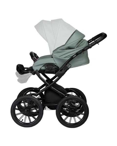 Детская коляска Indigo Mio Eco Plus 14 2 в 1 03 шалфей кожа