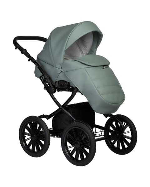 Детская коляска Indigo Mio Eco Plus 14 2 в 1 03 шалфей кожа