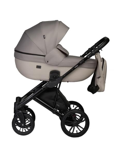 Детская коляска Indigo Mio S 2 в 1 01 св.бежевая кожа+бежевый