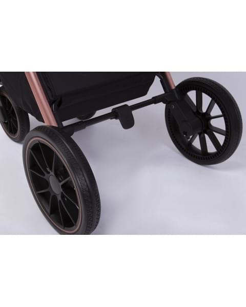 Детская коляска Peppy Monaco GP 2 в 1 Rose Black рама черно-золотая