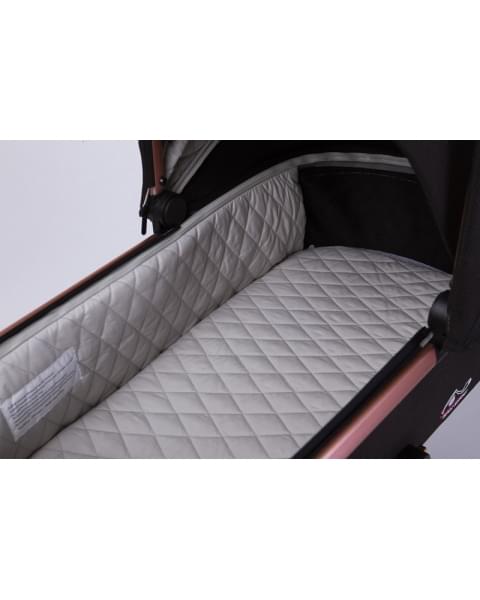 Детская коляска Peppy Monaco GP 2 в 1 Rose Black рама черно-золотая