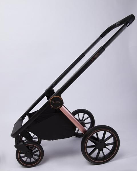 Детская коляска Peppy Monaco GP 2 в 1 Rose Black рама черно-золотая