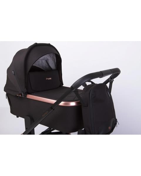 Детская коляска Peppy Monaco GP 2 в 1 Rose Black рама черно-золотая