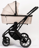 Детская коляска Peppy Tecla 2 в 1 Stone Chrome Edition (Бежевый)