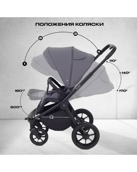 Детская коляска Rant Flex 2 в 1 RA076 Graphite