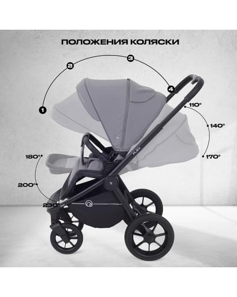 Детская коляска Rant Flex 2 в 1 RA076 Grey