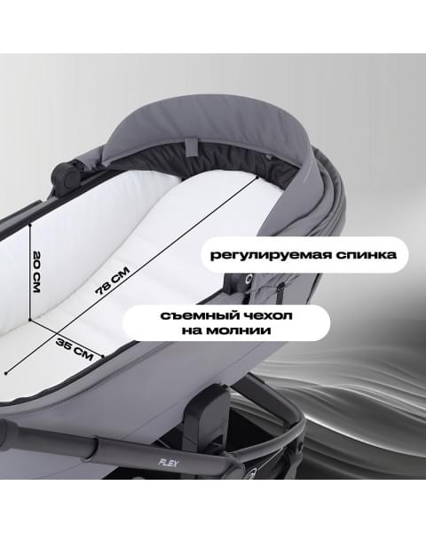 Детская коляска Rant Flex 2 в 1 RA076 Grey