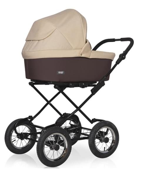 Детская коляска Riko Basic Bella Classic 2 в 1 07 коричневый-бежевый