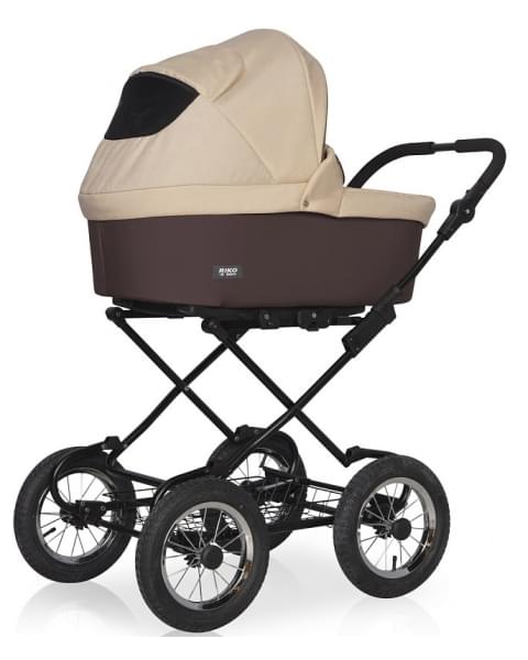 Детская коляска Riko Basic Bella Classic 2 в 1 07 коричневый-бежевый