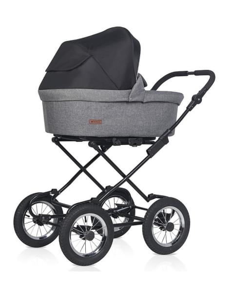 Детская коляска Riko Basic Bella Lux Classic 2 в 1 01 темно-серый