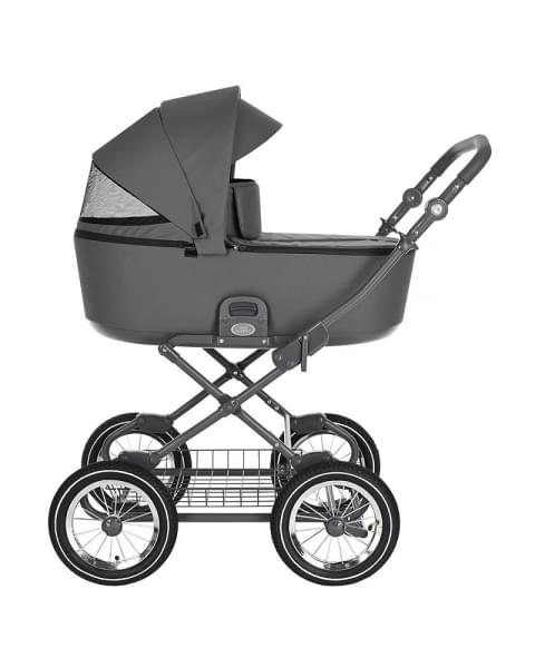 Детская коляска Roan Bass Next Classic d12 2 в 1 RCL263/1 Steel Grey