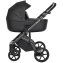Детская коляска Roan Bass Next Кожа 3 в 1 с автокреслом Tutis Elo Lux EduSky Black RN088/1 Black/Black