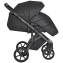 Детская коляска Roan Bass Next Кожа 3 в 1 с автокреслом Tutis Elo Lux EduSky Black RN088/1 Black/Black