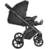 Детская коляска Roan Bass Next Кожа 3 в 1 с автокреслом Tutis Elo Lux EduSky Black RN088/1 Black/Black
