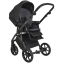 Детская коляска Roan Bass Next Кожа 3 в 1 с автокреслом Tutis Elo Lux EduSky Black RN088/1 Black/Black