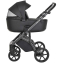Детская коляска Roan Bass Next Кожа 3 в 1 с автокреслом Tutis Elo Lux EduSky Black RN088/1 Black/Black