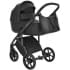 Детская коляска Roan Bass Next Кожа 3 в 1 с автокреслом Tutis Elo Lux EduSky Black RN088/1 Black/Black